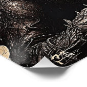 Dragon Majestät - Exklusiver Abstrakter Expression Poster (Ecke)