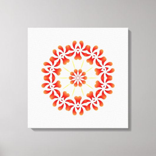 Dragon Mandala Leinwanddruck (Vorderseite)