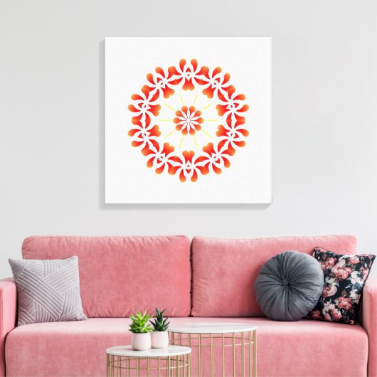 Dragon Mandala Leinwanddruck (Insitu (Wohnzimmer))