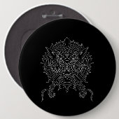 Dragon Mandala Tattoo Design Button (Vorne & Hinten)