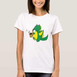 Dragon Marching Saxophone Musiknoten T-Shirt