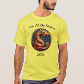 Dragon Medallion Chinesisches Neujahr T-Shirt (Vorderseite)