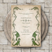 Dragon Medieval Fantasy Wedding Einladung