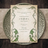 Dragon Medieval Fantasy Wedding Einladung