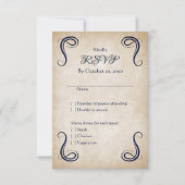 Dragon Medieval Fantasy Wedding RSVP Karte (Vorderseite)