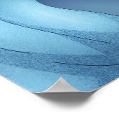 Dragon Meets Ice Dinosaur Poster (Ecke)