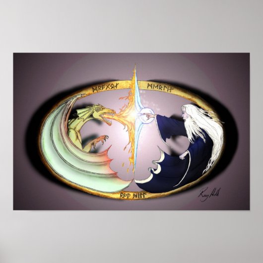 Dragon & Merlin Poster (Vorne)