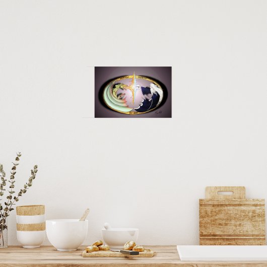 Dragon & Merlin Poster (Küche)