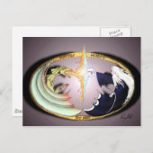 Dragon & Merlin Postkarte (Vorne/Hinten)