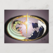 Dragon & Merlin Postkarte (Vorderseite)