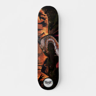 Dragon Metal Zahnrad Vollhaut glühend rot brennen Skateboard