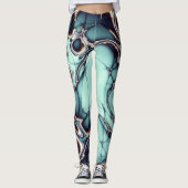Dragon Mist Forest Fantasy Leggings (Vorderseite)