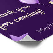 Dragon mit Balloon Girl Baby Dusche Willkommen Poster (Ecke)