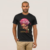Dragon mit Cherry Blossom T-Shirt (Vorne ganz)