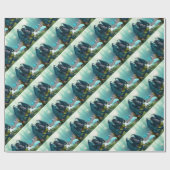 Dragon mit Fairy Geschenkpapier (Flach)