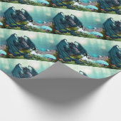 Dragon mit Fairy Geschenkpapier (Ecke)