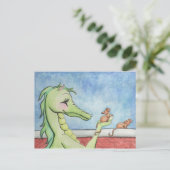 Dragon mit Mäusen Postkarte (Stehend Vorderseite)