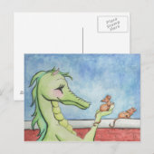 Dragon mit Mäusen Postkarte (Vorne/Hinten)