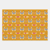 Dragon mittelalterliches Wrapping Paper Flat Sheet Geschenkpapier Set (Vorderseite 2)
