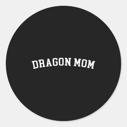 Dragon Mom Runder Aufkleber (Vorderseite)