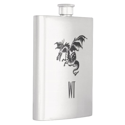 Dragon Monogram Flachmann (Rechts)