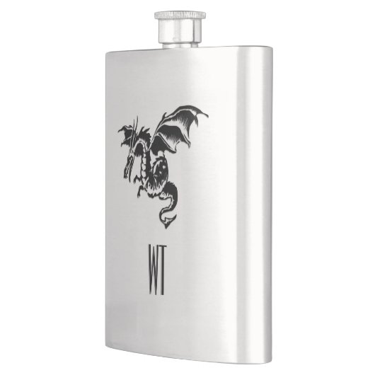 Dragon Monogram Flachmann (Links)