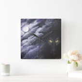 Dragon Moon- Clock Quadratische Wanduhr (Zuhause)