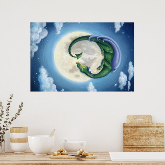 Dragon Moon Dreams Poster (Küche)