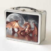 Dragon Moon Fantasy Art Metall Brotdose (Vorderseite)