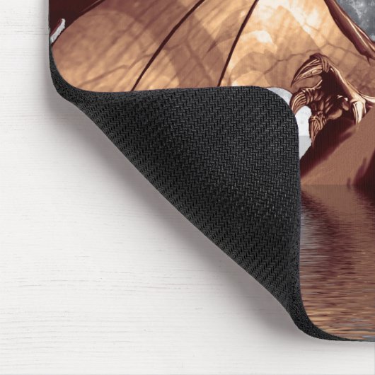 Dragon & Moon Fantasy Art Mousepad (Ecke)