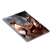 Dragon & Moon Fantasy Kunst & Kultur Notizblock (Rechte Seite)