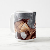 Dragon & Moon Fantasy Tasse (Vorderseite Links)