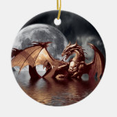 Dragon Moon Fantasy Tree Ornament (Vorne)