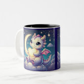Dragon Moon Heart Zweifarbige Tasse (Vorderseite Links)