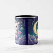 Dragon Moon Heart Zweifarbige Tasse (Mittel)