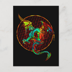 Dragon Moon Postcard Postkarte