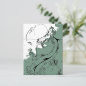 Dragon Moon Postkarte (Stehend Vorderseite)