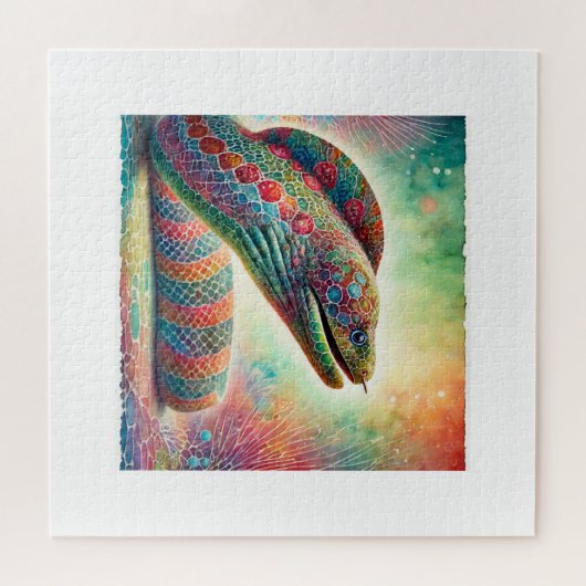 Dragon Moray Eel 260824AREF147 - Watercolor Puzzle (Horizontal)