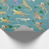 Dragon Morph Holiday Ice Geschenkpapier (Ecke)