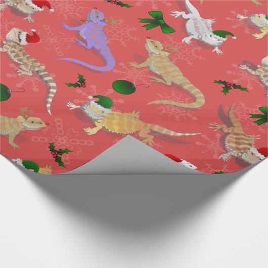 Dragon Morph Holiday Red Geschenkpapier (Ecke)