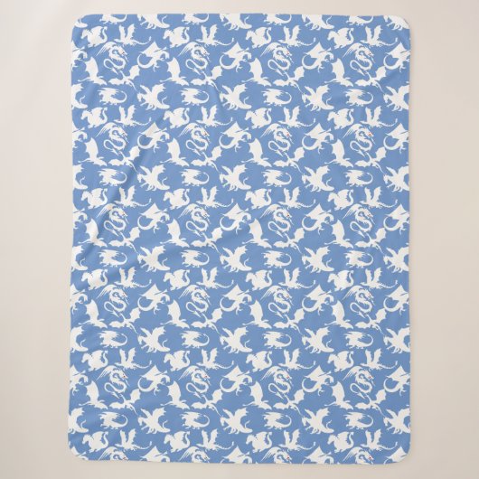Dragon muster 01.bx4 Blue BG Sherpadecke (Vorderseite)