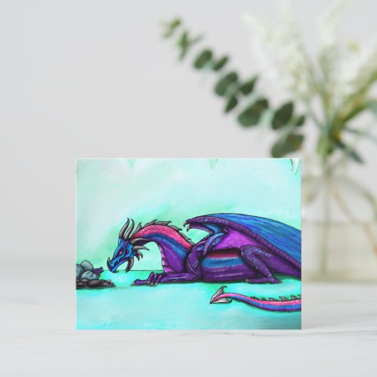 Dragon Mutter Postkarte (Stehend Vorderseite)