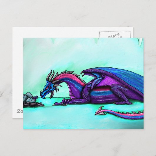 Dragon Mutter Postkarte (Vorne/Hinten)