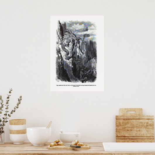 Dragon Myth Poster Gustave Dore (Küche)