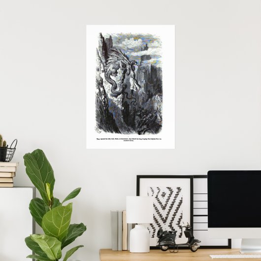 Dragon Myth Poster Gustave Dore (Heimbüro)