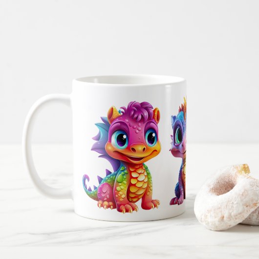 Dragon Name Tasse für Abenteurer (Mit Donut)