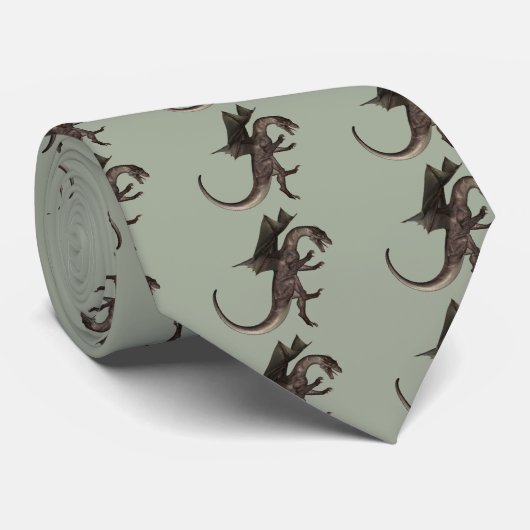 Dragon Necktie Krawatte (Gerollt)