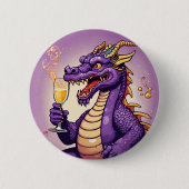 Dragon New Year Chinesisches Mondzodiakzeichen 202 Button (Vorderseite)