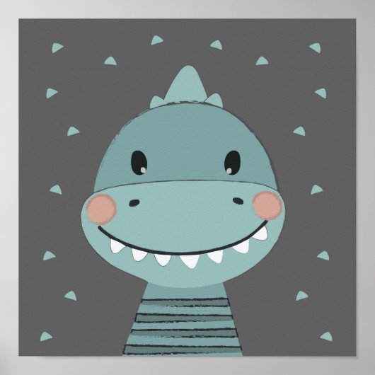 Dragon Niedlich Cartoon Kids Baby Boy Poster (Vorne)