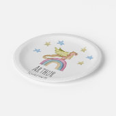 Dragon Niedlich Castle Maggiore Mittelalter Geburt Pappteller (Schrägansicht)